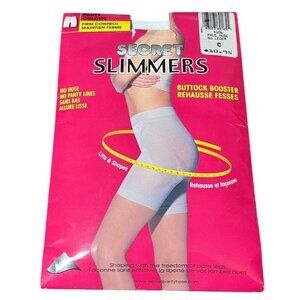 Secret Slimmers Natural Size C Shorts Panty Firm Control  Butt Booster 37/39"